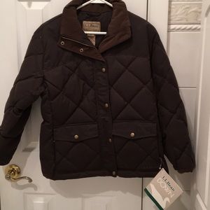 Goose down quilted jacket